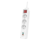 Hama Listwa zasilająca - 3 gniazda, 2x USB-C, USB-A - 1177338 - zdjęcie 1